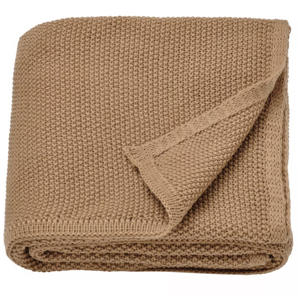 IKEA HUMLEMOTT Throw, Yellow-Beige, 51"x67" (205.495.50) NEW
